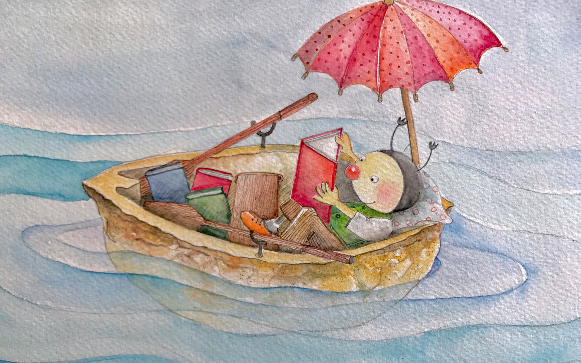 Illustration “Sommerferien”