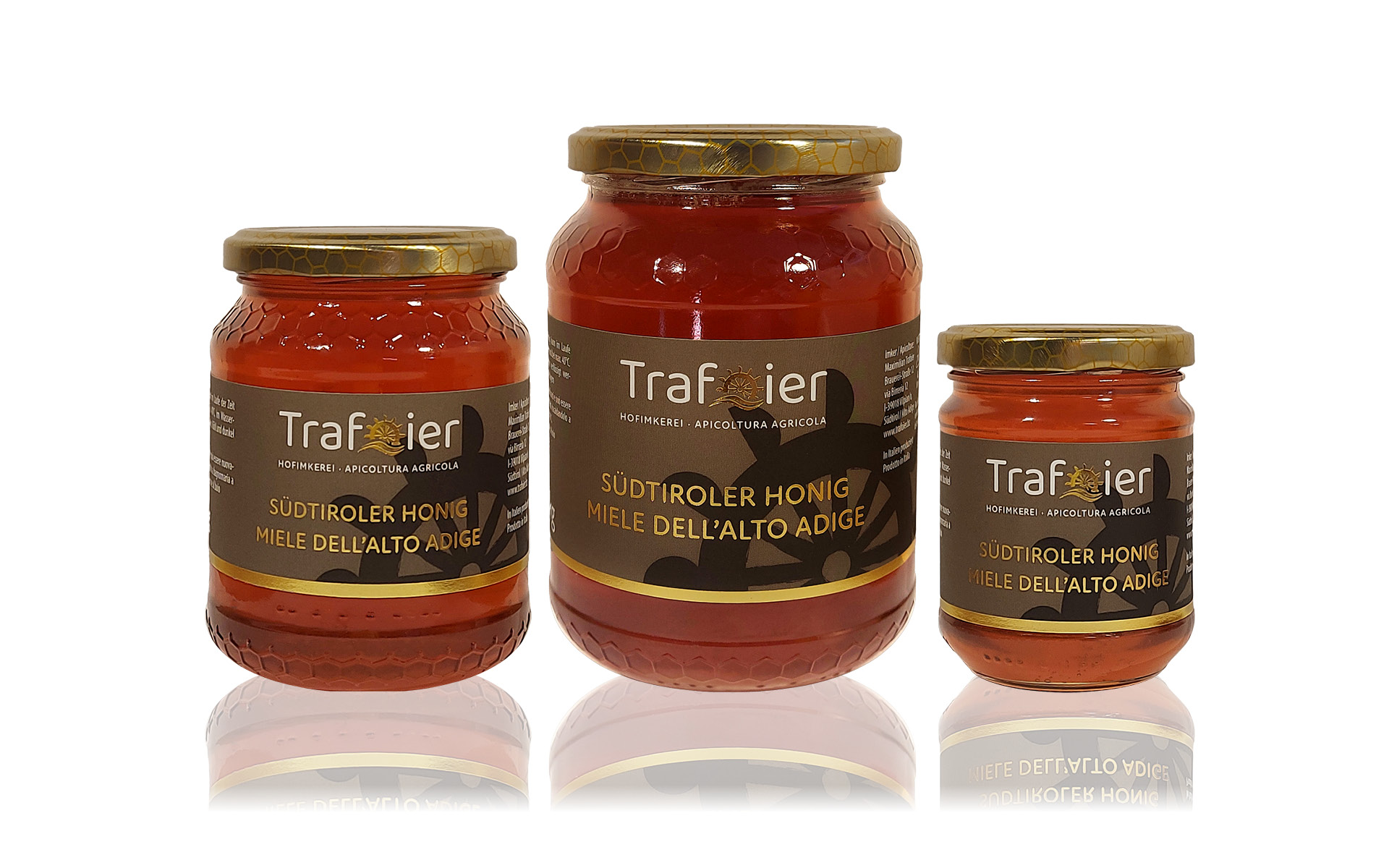 Etiketten Hofimkerei Trafoier